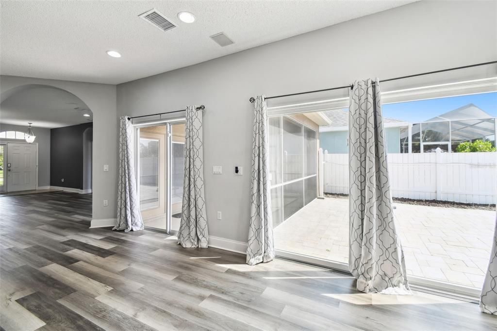 Interior, Pendant Lights, Recessed Lighting, Wood Texture Flooring