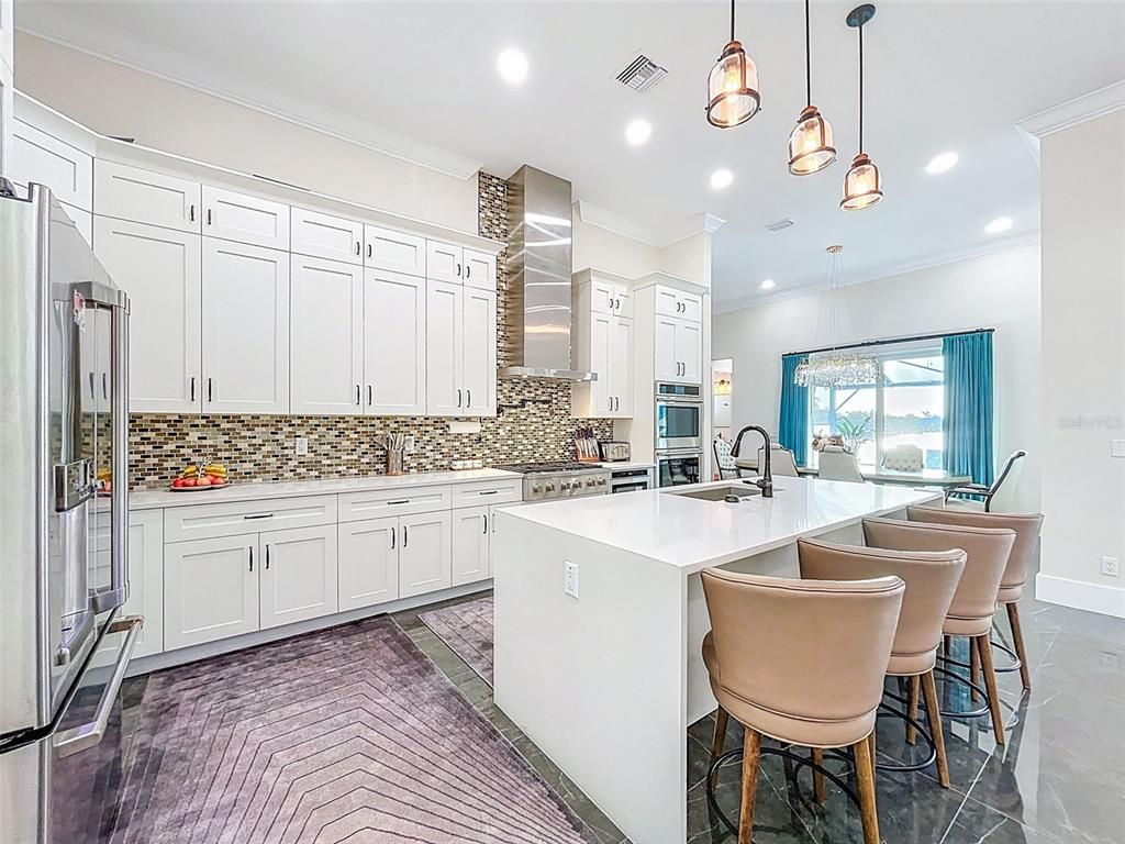 Interior, Kitchen, Pendant Lights, Recessed Lighting, Stainless Steel Appliances