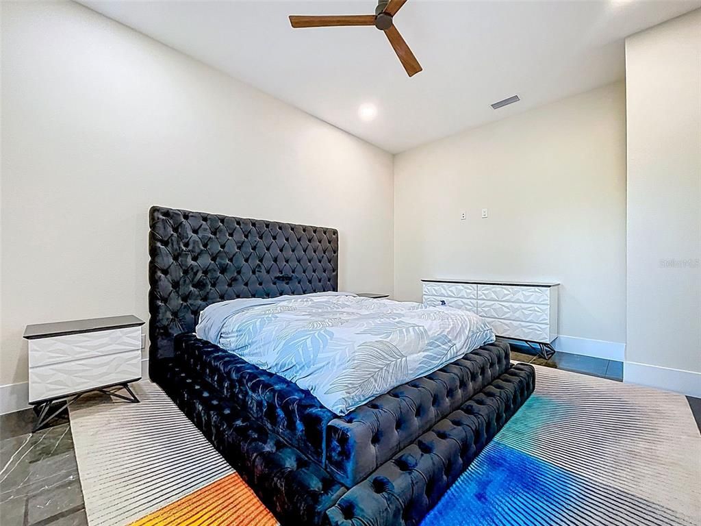 Bedroom, Interior, Recessed Lighting