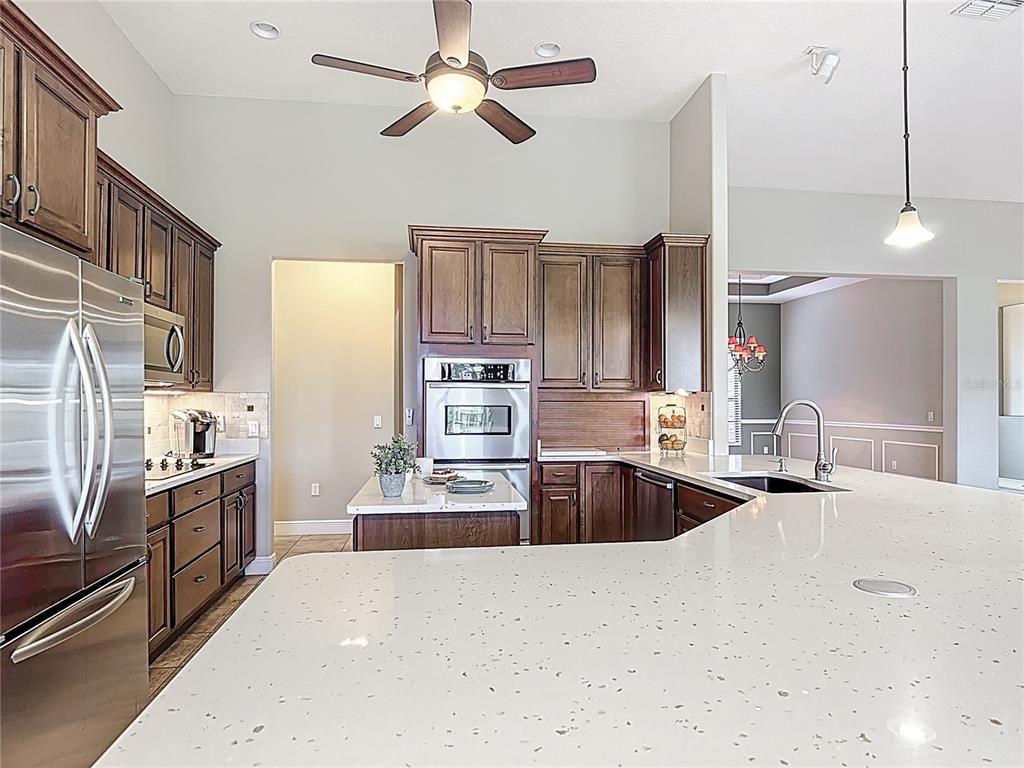 Interior, Kitchen, Pendant Lights, Recessed Lighting, Stainless Steel Appliances