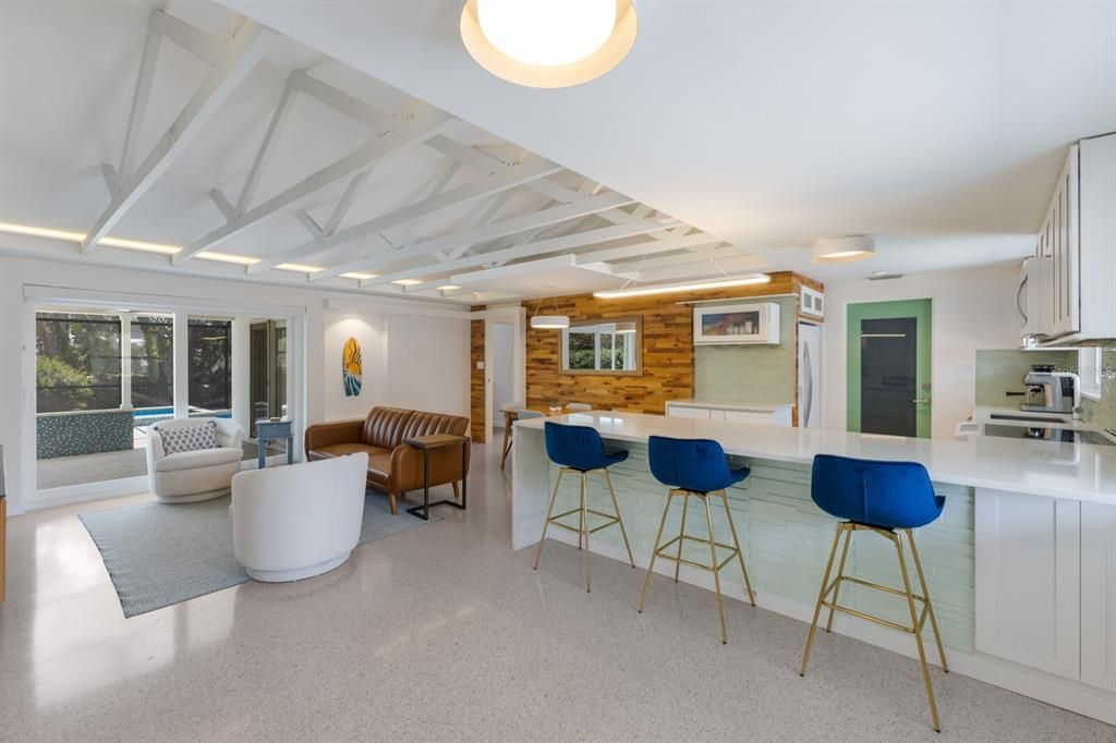 Interior, Kitchen, Living room
