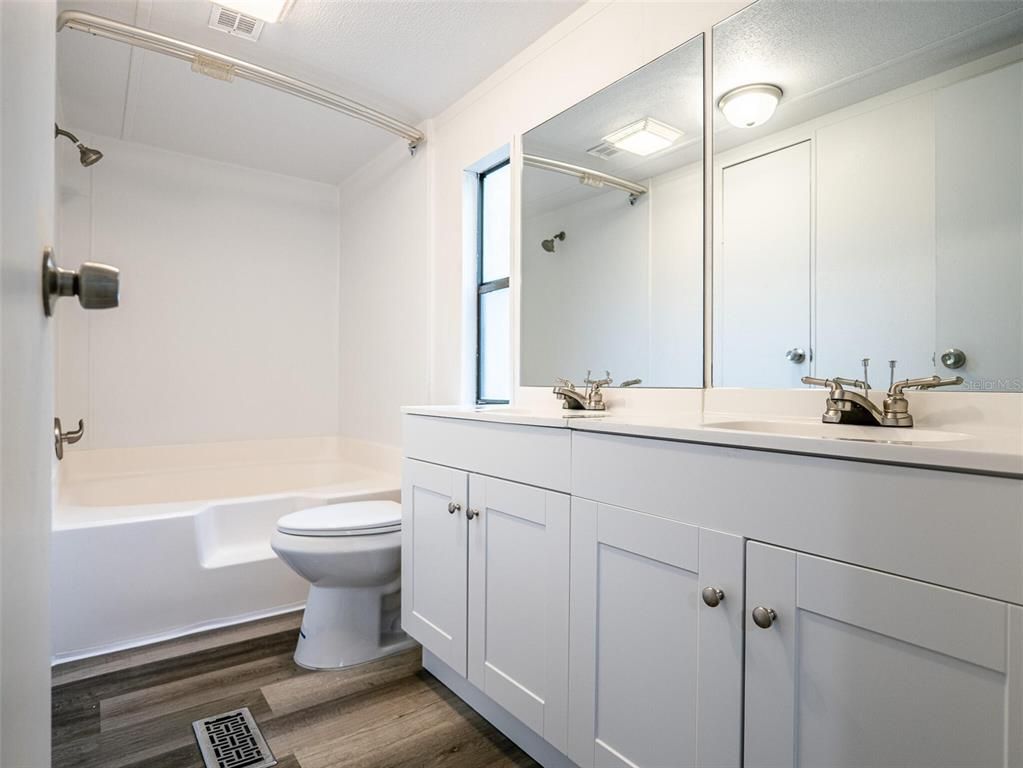 Bathroom, Interior, Wood Texture Flooring