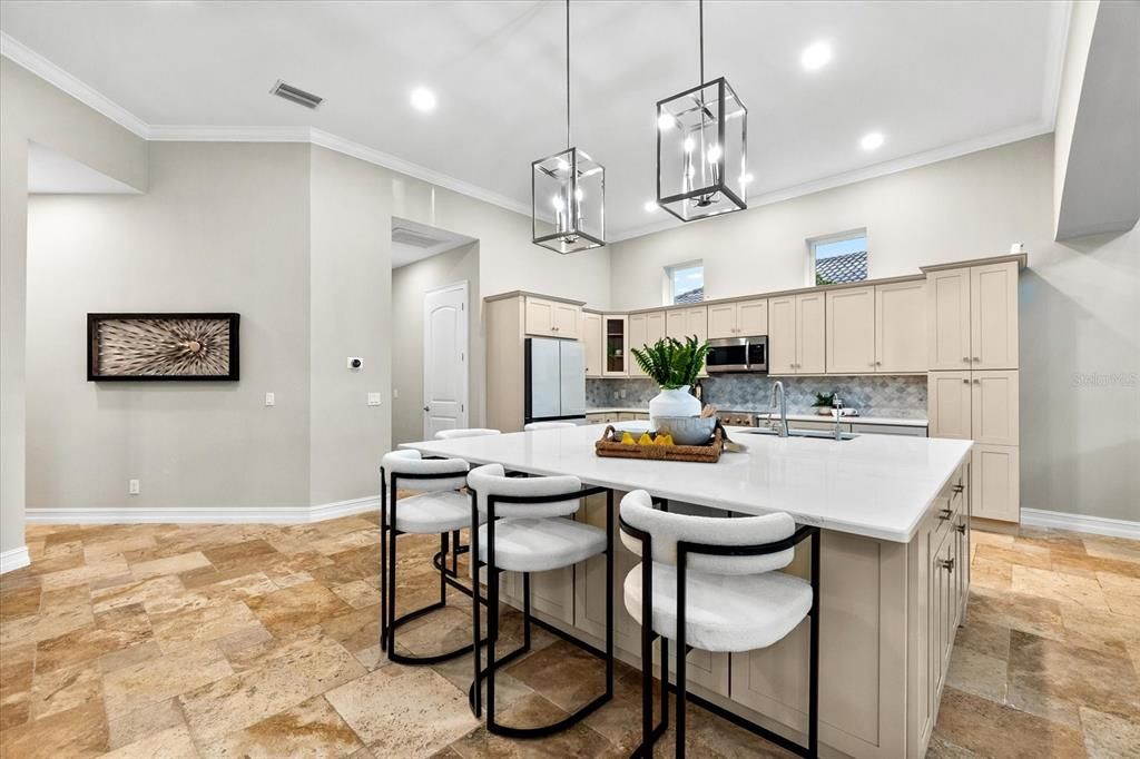Interior, Kitchen, Pendant Lights, Recessed Lighting