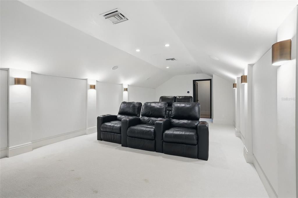 Home Theatre Room, Interior, Recessed Lighting, Theatre Room