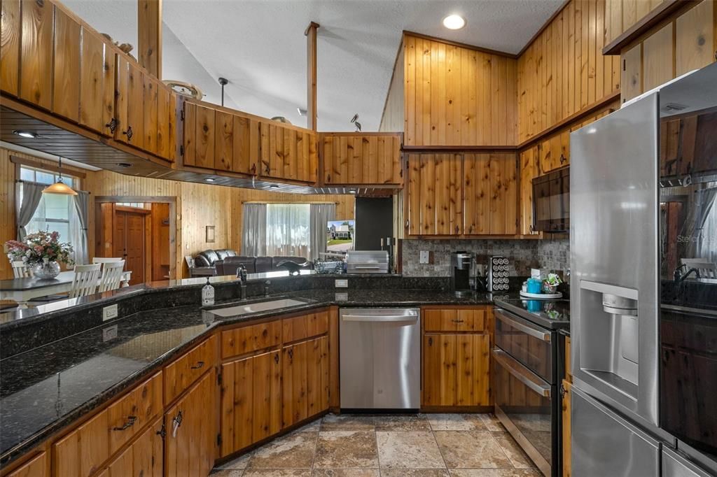 Interior, Kitchen, Pendant Lights, Recessed Lighting, Stainless Steel Appliances