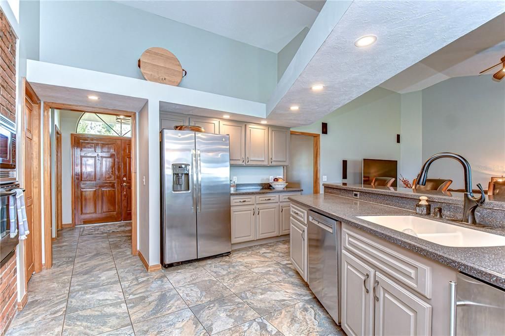 Interior, Kitchen, Recessed Lighting, Stainless Steel Appliances