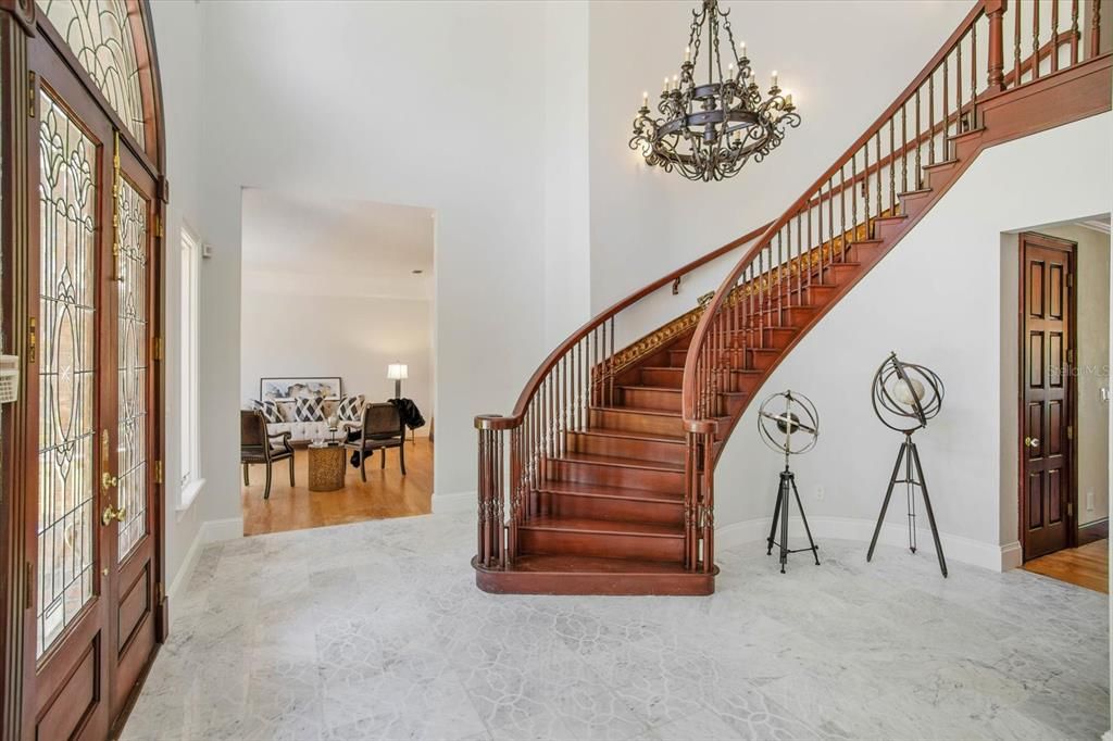 Chandelier, Interior, Marble, Wood Texture Flooring