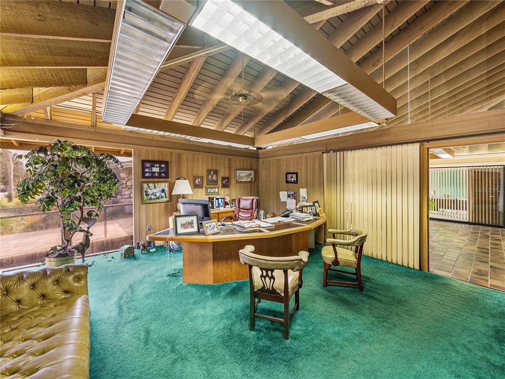Home Office, Interior, Wooden Ceilings
