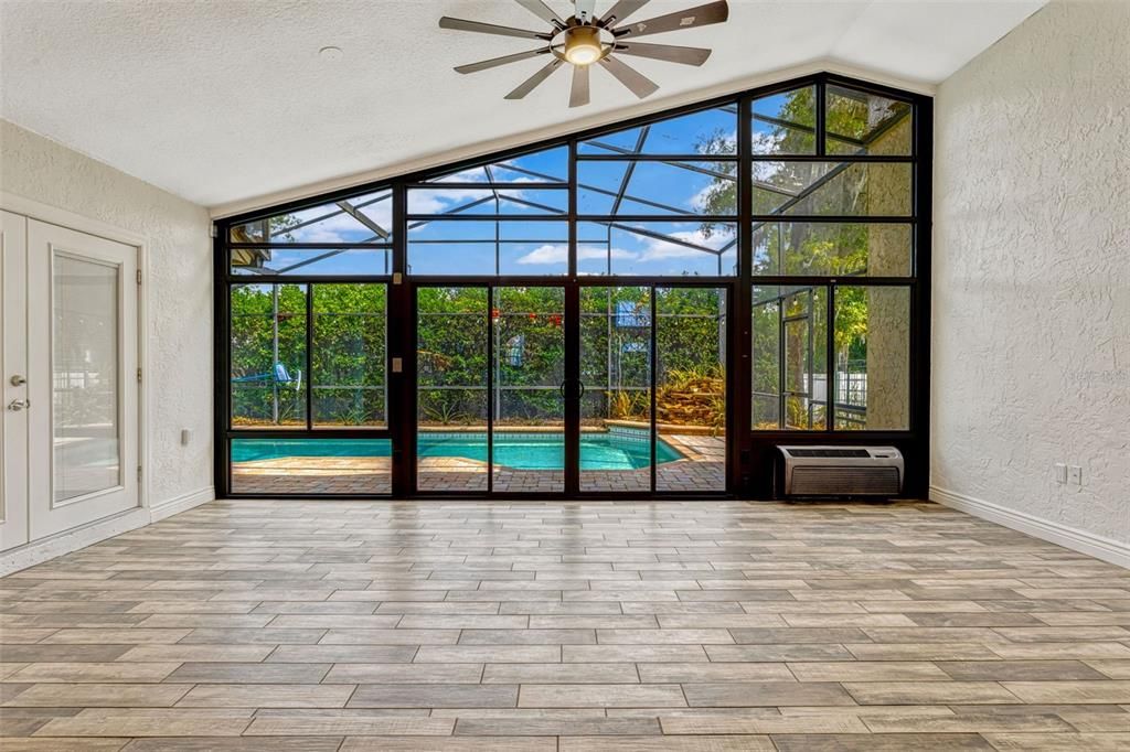 Interior, Sun Room, Wood Texture Flooring