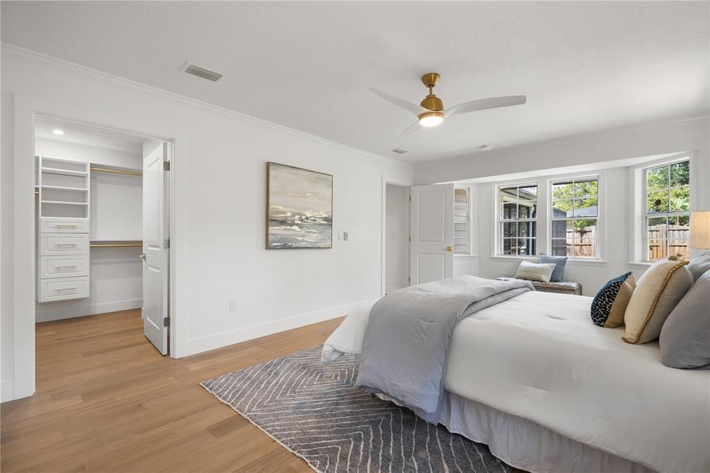 Bedroom, Interior, Wood Texture Flooring