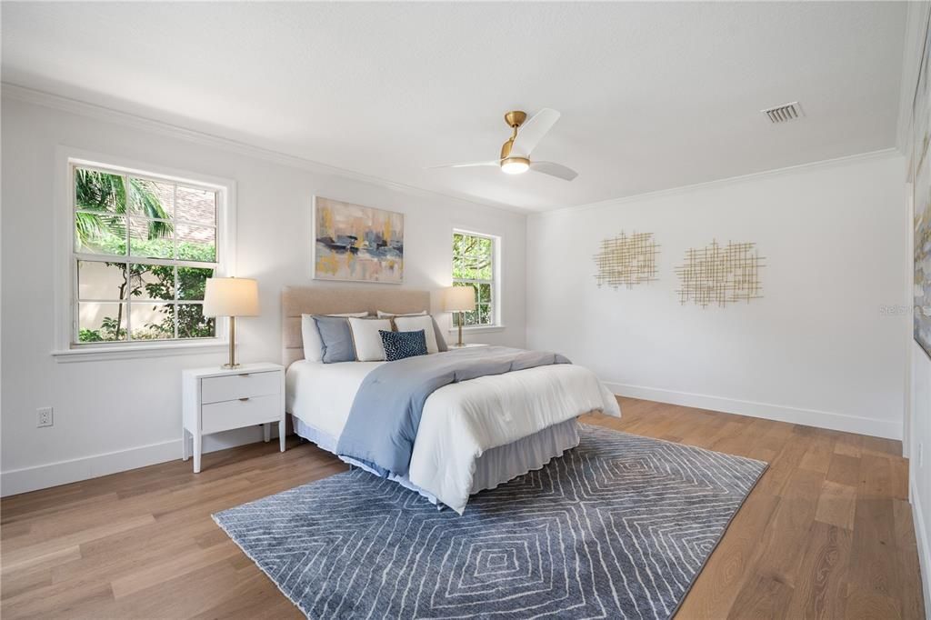 Bedroom, Interior, Wood Texture Flooring