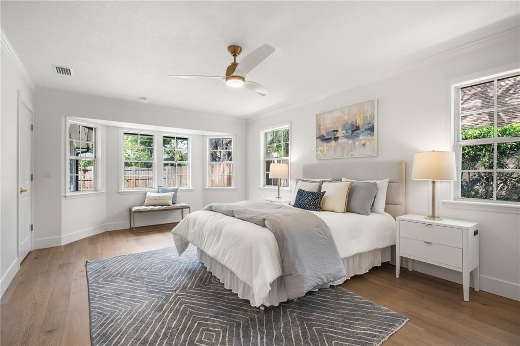 Bedroom, Interior, Wood Texture Flooring