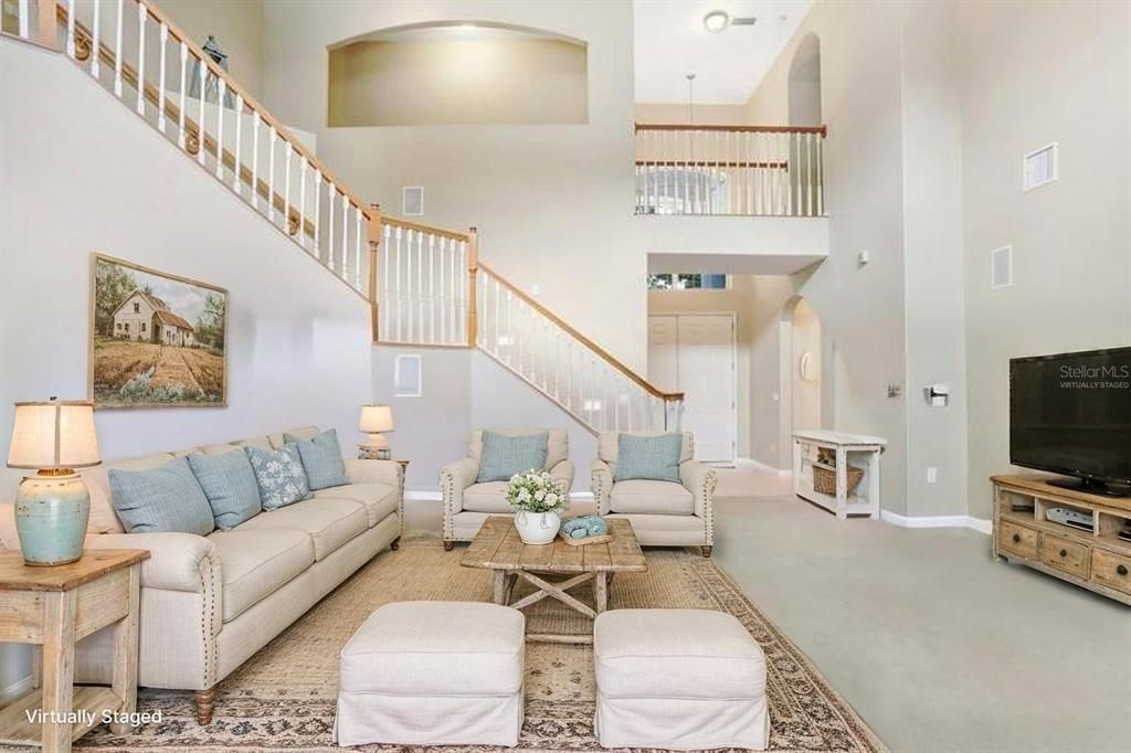 Interior, Living room, Recessed Lighting