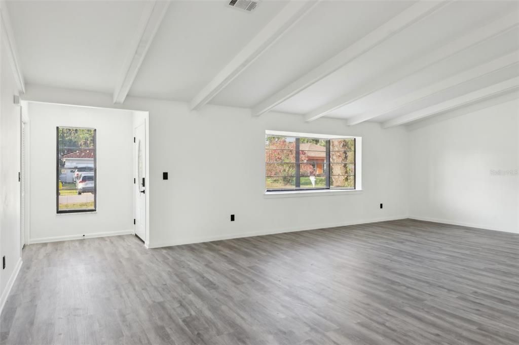 Empty room, Interior, Wood Texture Flooring