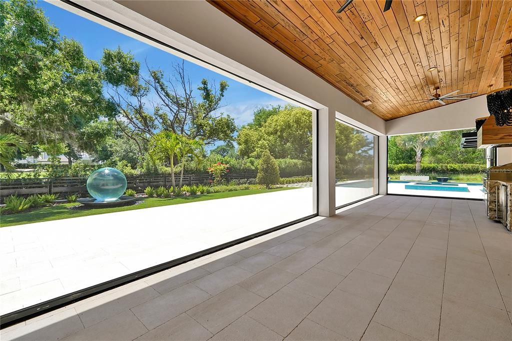 Interior, Recessed Lighting, Sun Room, Wooden Ceilings