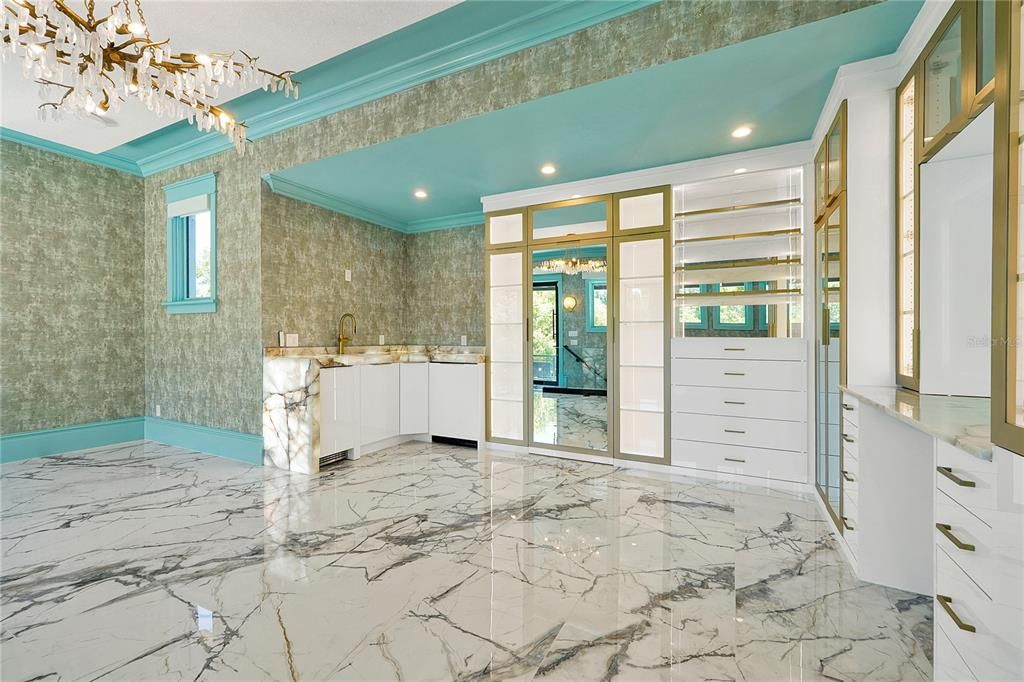 Interior, Marble, Recessed Lighting