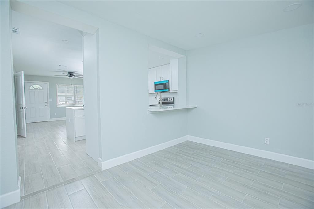 Empty room, Interior, Kitchen, Wood Texture Flooring
