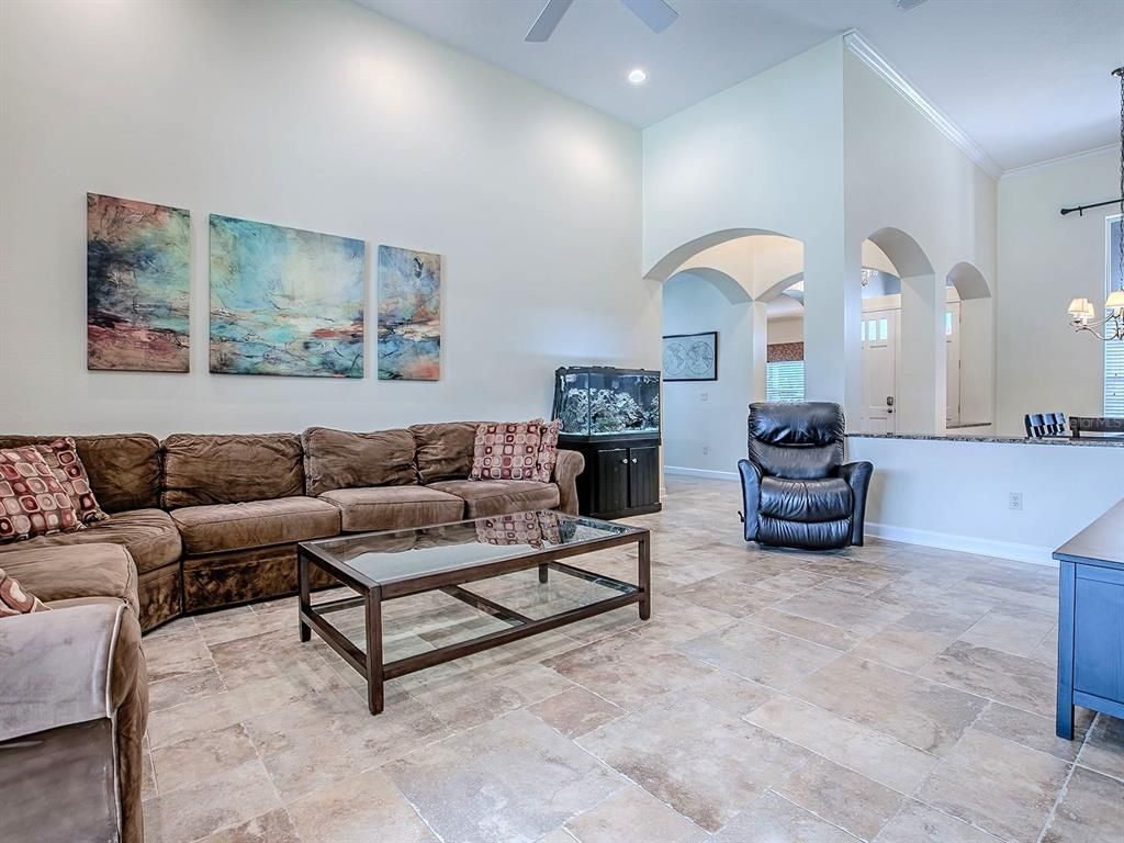 Chandelier, Interior, Living room, Recessed Lighting