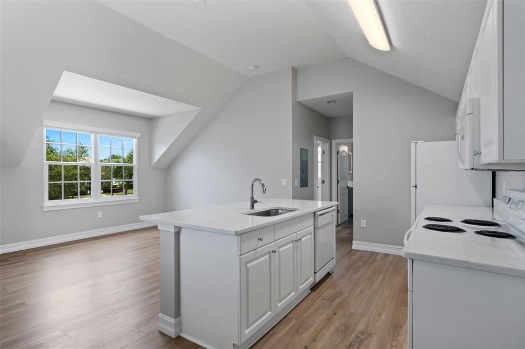 Interior, Kitchen, Wood Texture Flooring