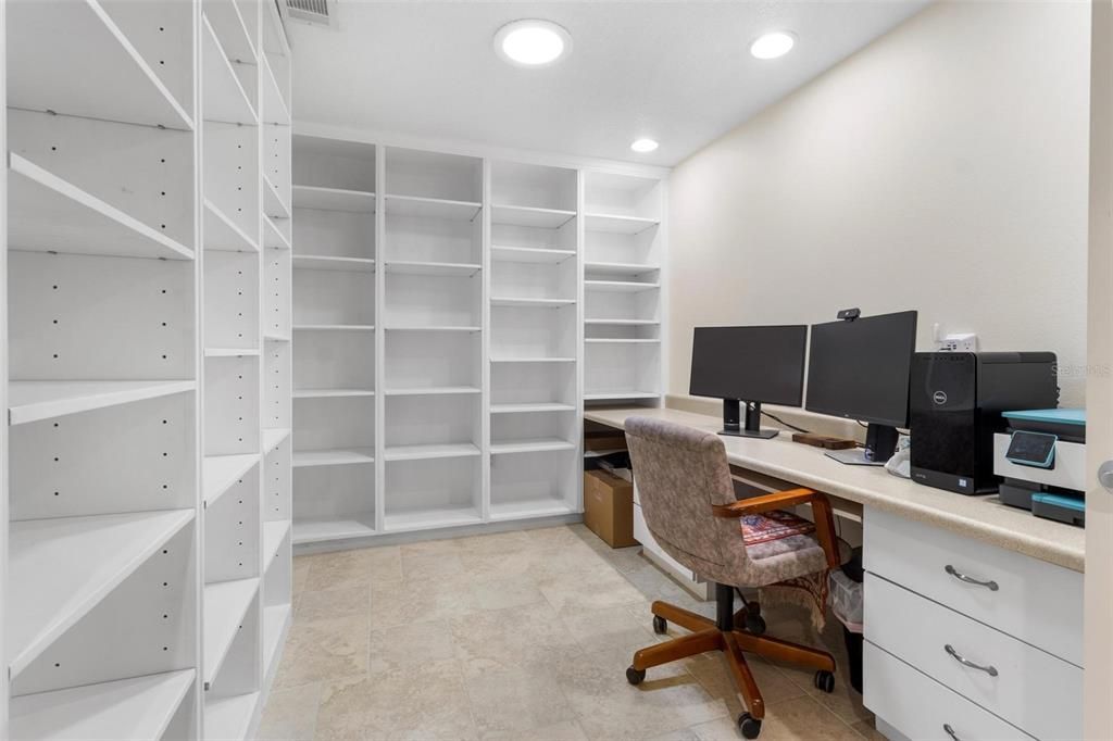 Home Office, Interior, Recessed Lighting
