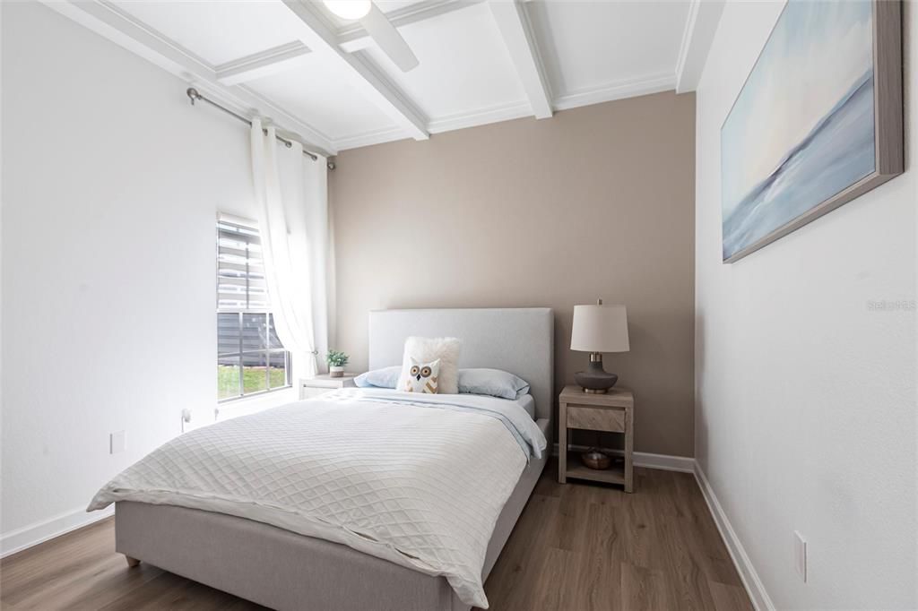 Bedroom, Interior, Wood Texture Flooring