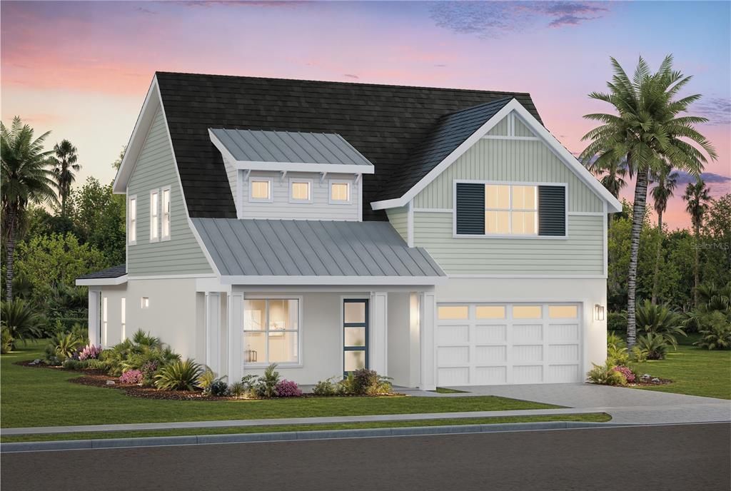Attached, Exterior, Facade, Farmhouse