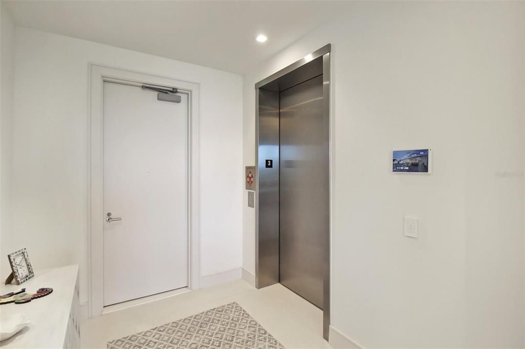 Elevator, Interior, Recessed Lighting