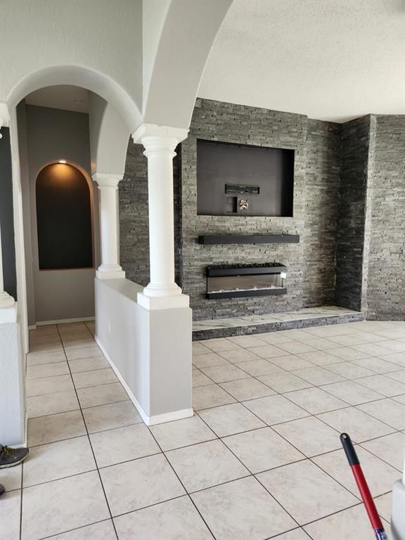 Fireplace, Interior, Stone Walls