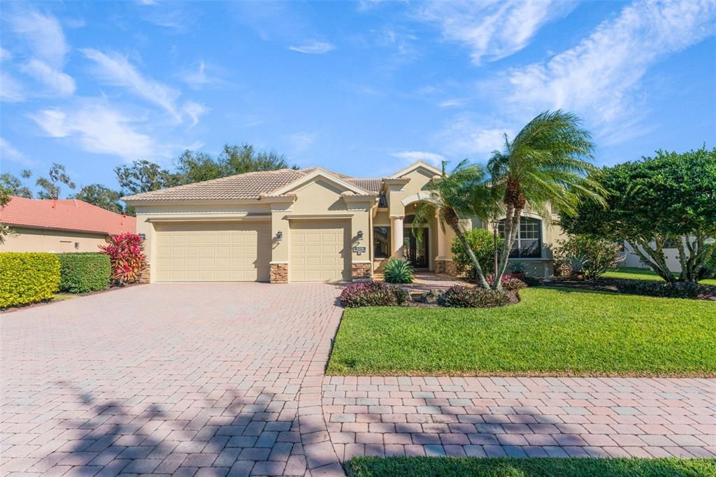Attached, Backyard, Exterior, Facade, Mediterranean