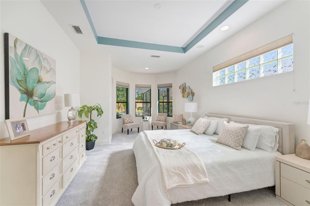 Bedroom, Interior, Recessed Lighting