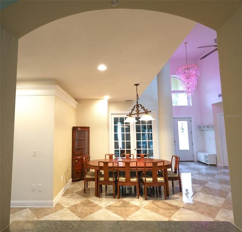 Chandelier, Dining room, Interior, Pendant Lights, Recessed Lighting