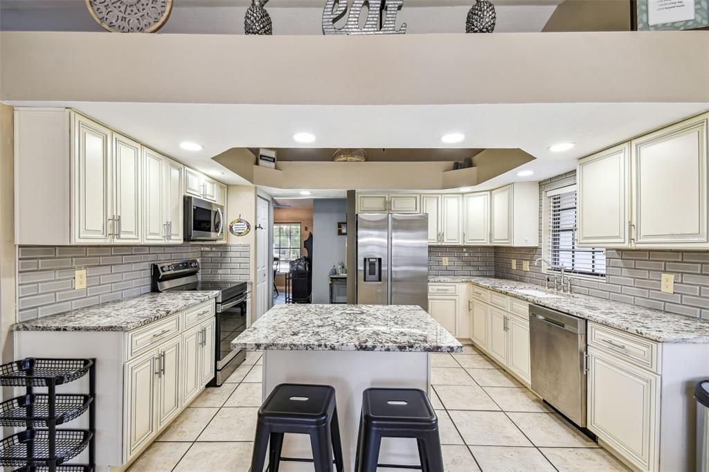 Interior, Kitchen, Recessed Lighting, Stainless Steel Appliances