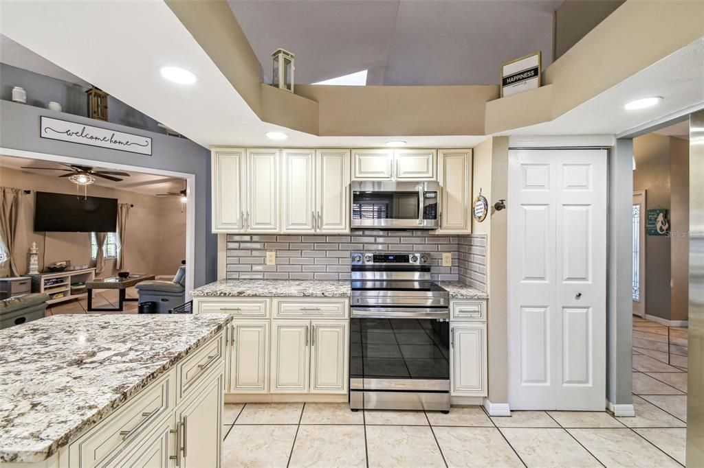 Interior, Kitchen, Recessed Lighting, Stainless Steel Appliances