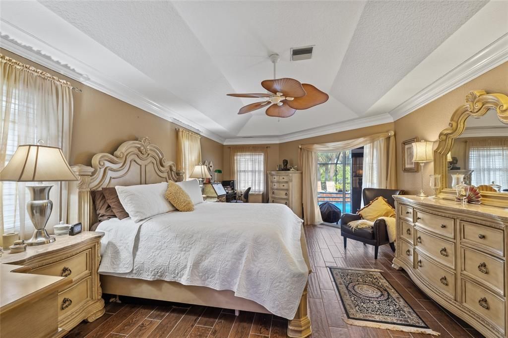 Bedroom, Interior, Wood Texture Flooring