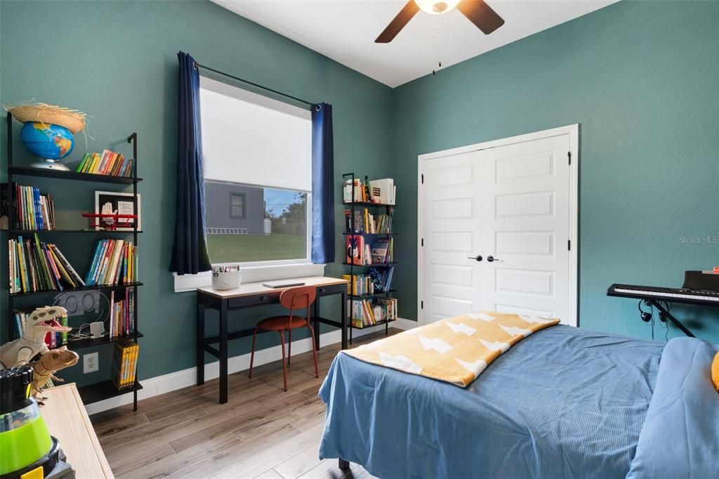 Bedroom, Interior, Wood Texture Flooring