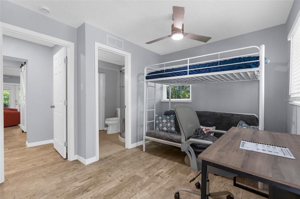 Bathroom, Bedroom, Home Office, Interior, Wood Texture Flooring