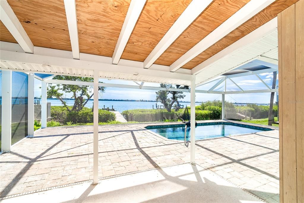 Interior, Pool, Sun Room, Water, Wooden Beams, Wooden Ceilings