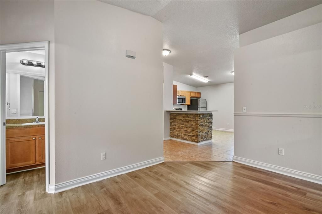 Interior, Kitchen, Wood Texture Flooring