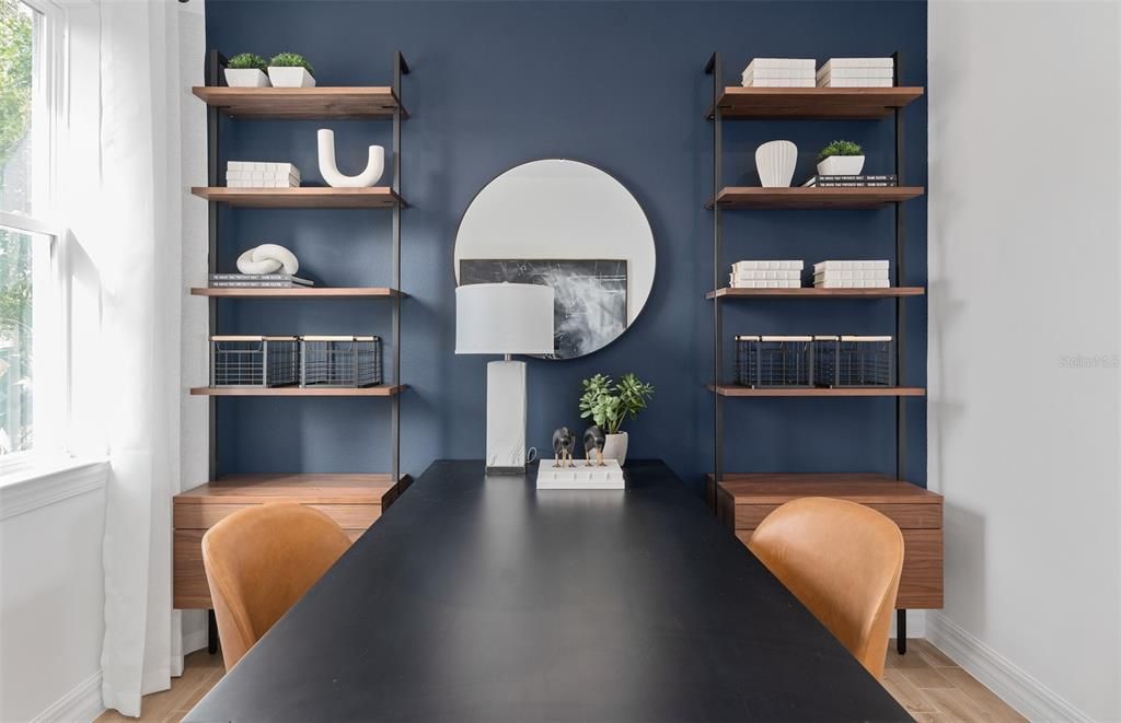 Home Office, Interior, Wood Texture Flooring