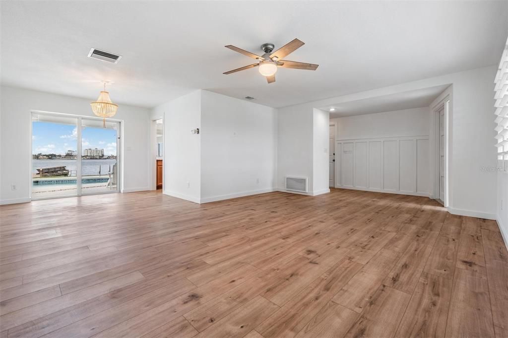 Empty room, Interior, Wood Texture Flooring