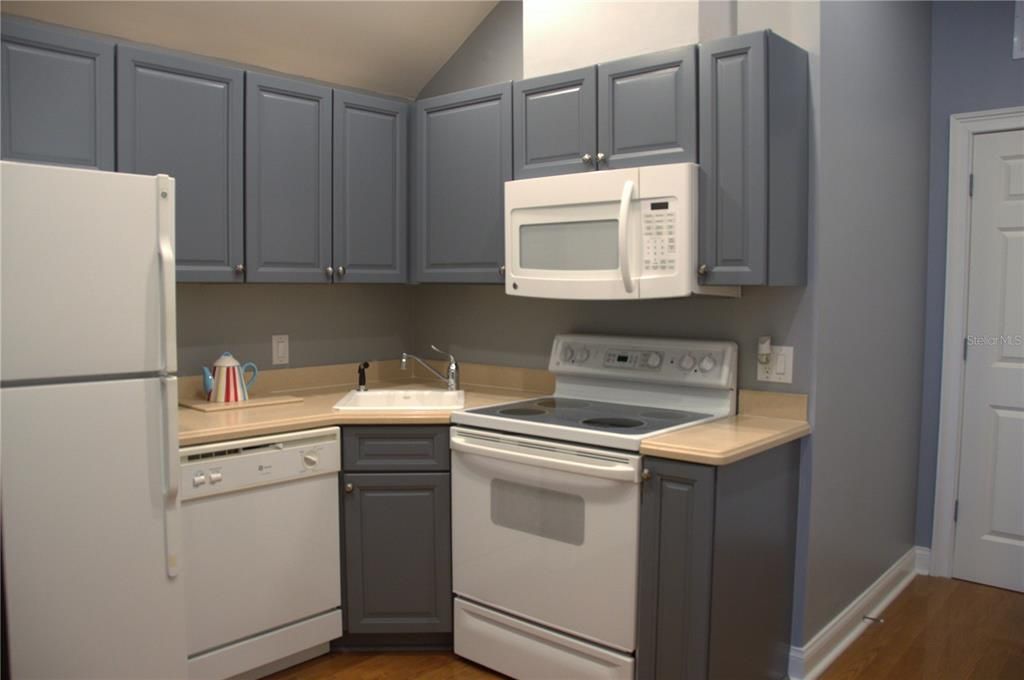 Interior, Kitchen, Wood Texture Flooring