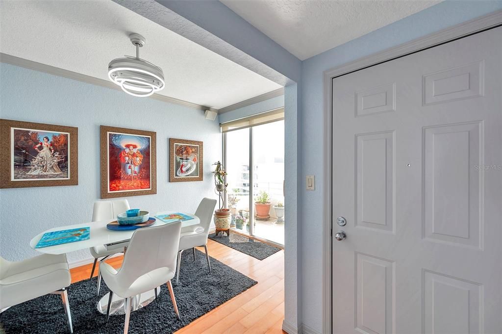 Dining room, Interior, Wood Texture Flooring