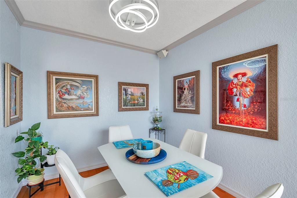 Dining room, Interior, Wood Texture Flooring