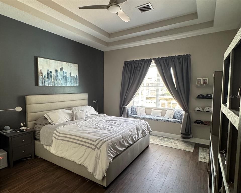 Bedroom, Interior, Wood Texture Flooring