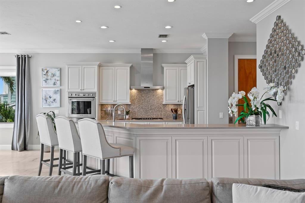 Interior, Kitchen, Recessed Lighting, Stainless Steel Appliances