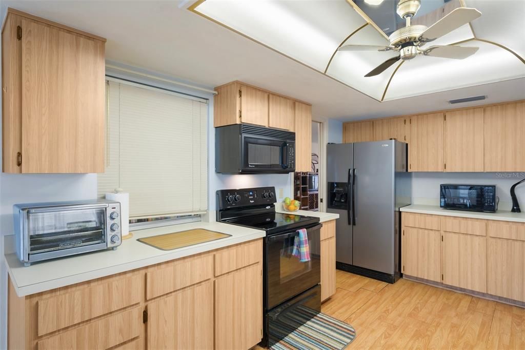 Interior, Kitchen, Wood Texture Flooring