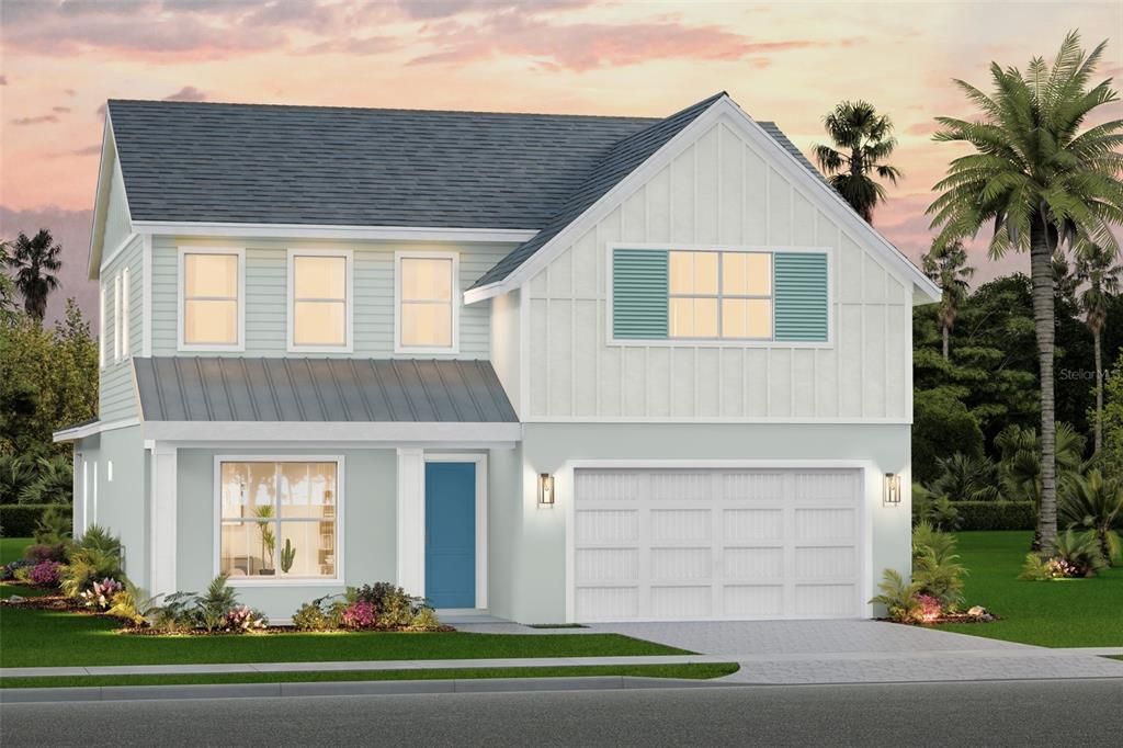 Attached, Exterior, Facade, Farmhouse