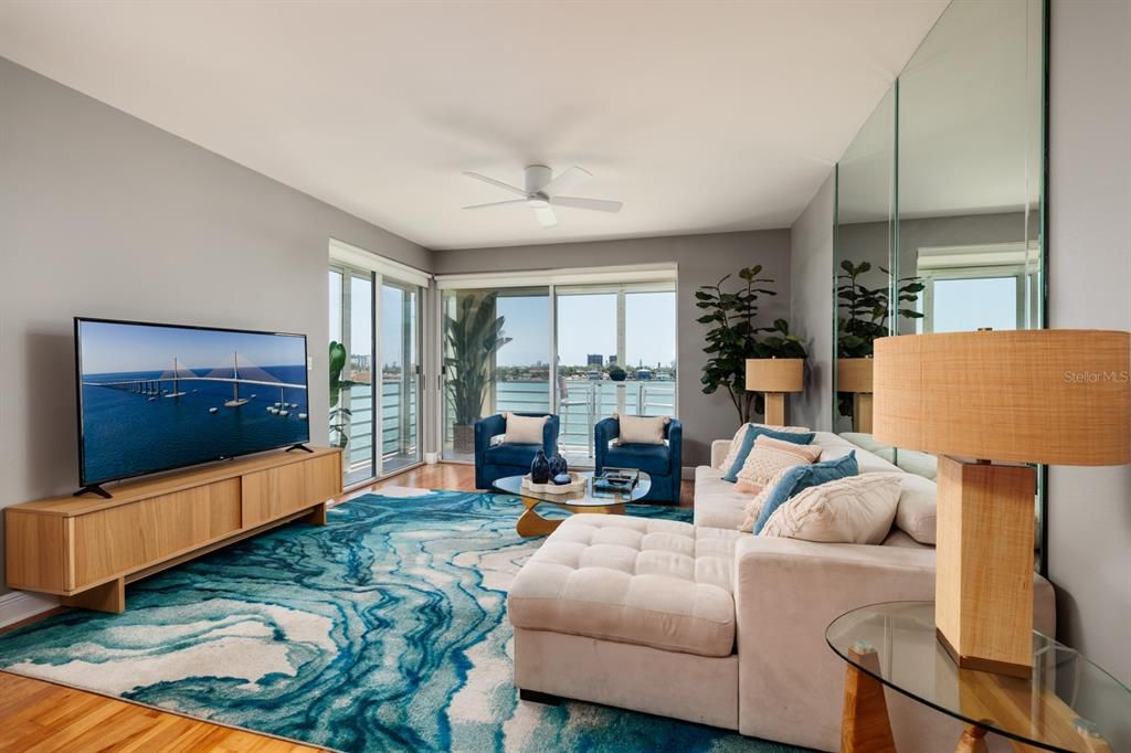 Interior, Living room, Water, Wood Texture Flooring