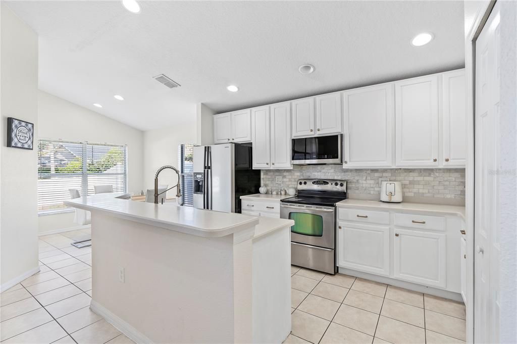 Interior, Kitchen, Recessed Lighting, Stainless Steel Appliances