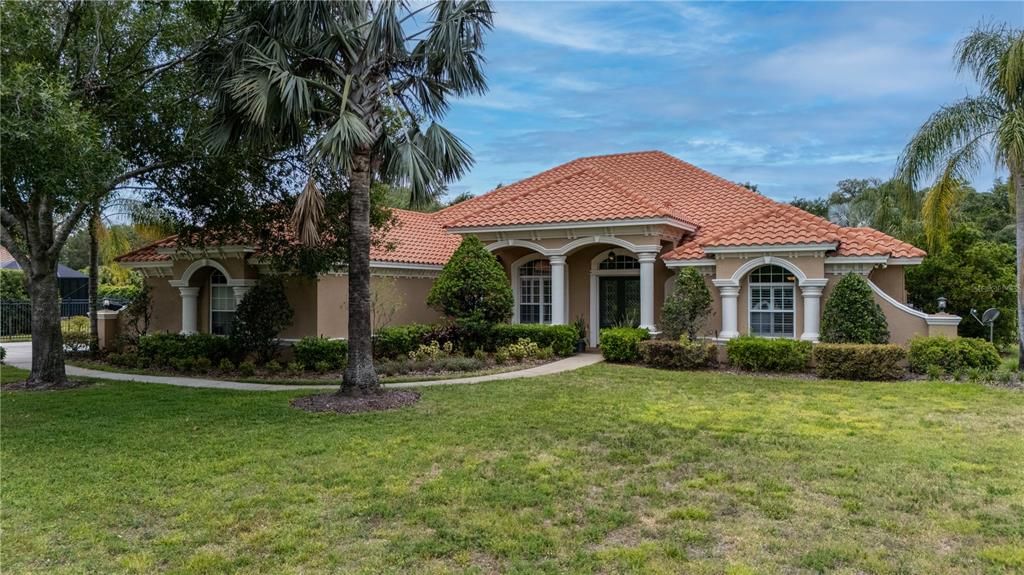 Backyard, Exterior, Facade, Mediterranean